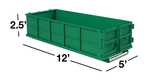 6 yard dumpster bin rental for soil, clean fill, and small renovation debris